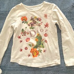Dior kids long-sleeved tee